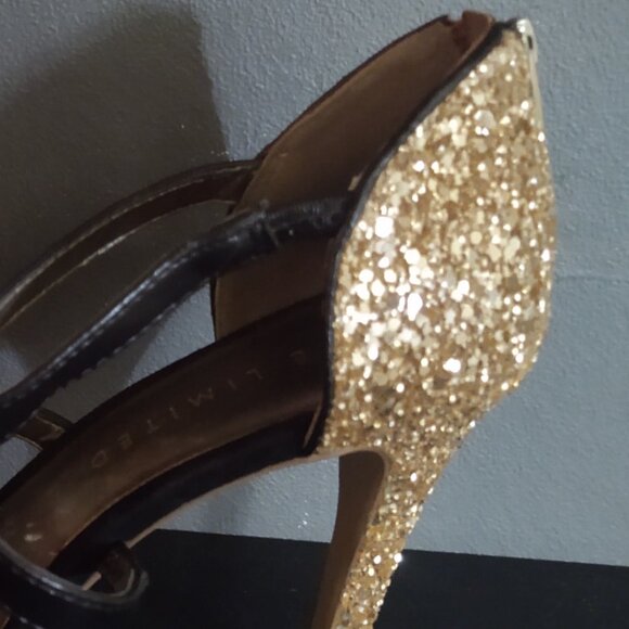 The Limited Gold Glitter Heels - Picture 4 of 8